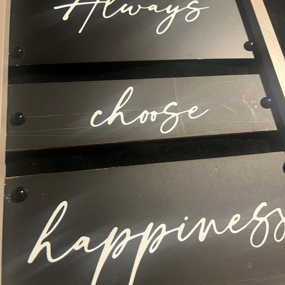 Sign Decor for Your Home or Office or for a gift . Always Choose Happiness NWT - Picture 3 of 3